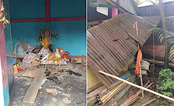 Hindu temples and homes looted and vandalised by Muslim mob after blasphemy accusation against Hindu youth