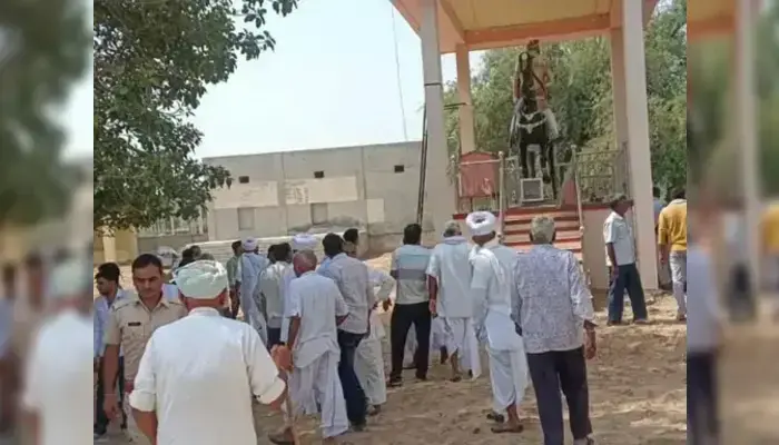 Hindu sentiments outraged after idol of folk deity vandalised and desecrated at Hindu temple in Churu district, Rajasthan