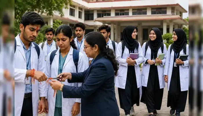 Hindu students at medical college in Dehradun punished for wearing tilak, their kalavas cut off, while Muslim students allowed to wear hijab