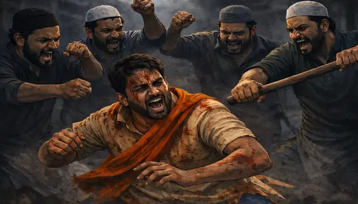 Hindu family brutally assaulted and stone pelted by group of Muslim men over a trivial issue in Sambhal district, Uttar Pradesh