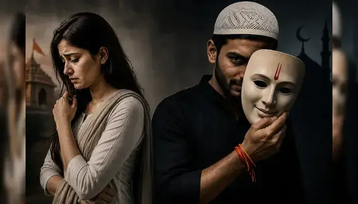 Hindu woman lured into live-in relationship by Muslim man posing as Hindu; accused wore kalava and used fabricated name for deception