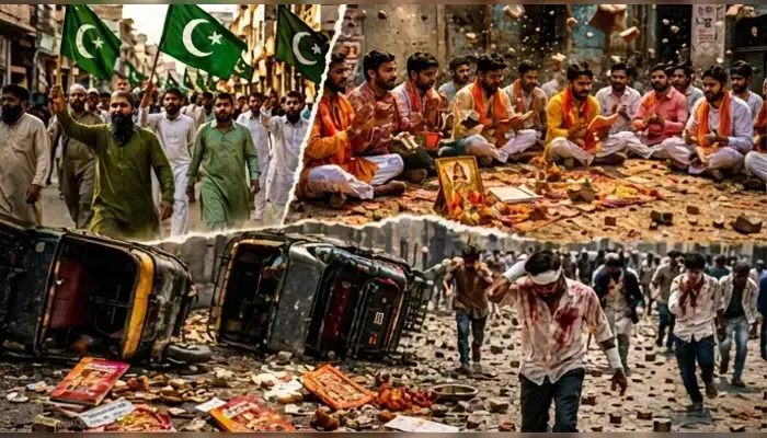 Hindu activists attacked with stones by Muslim mob including women for reciting Hanuman Chalisa in East Delhi