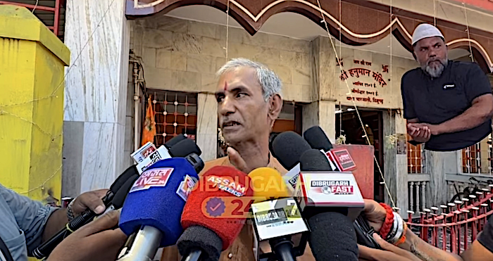 Hindu priest attacked by Muslim man inside Dibrugarh temple during worship, perpetrator declares no idol worship will be allowed