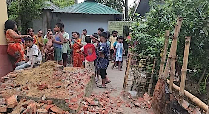 Hindu devotees attacked while protecting century old temple from vandalism and land encroachment amidst ongoing persecution of Hindu minorities in Bangladesh 