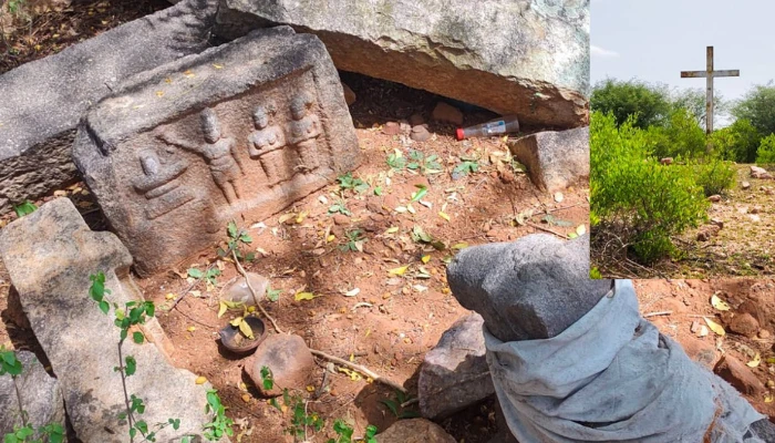 400 year old Shiva temple targeted; idols vandalised, cross erected, attempt made to replace Lingamalai's Hindu identity with Christian missionary St. Francis Xavier's name