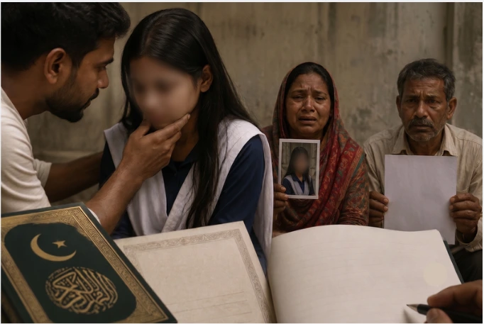 Minor Hindu girl converted to Islam and married; family fears forced conversion and seeks legal action in Bangladesh