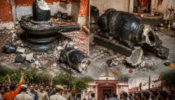 Hindu temple vandalisedm idol desecrated by unknown miscreants in Kanpur, Uttar Pradesh