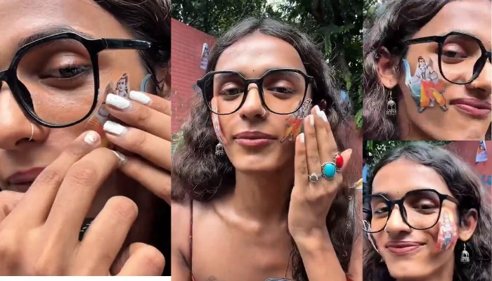 Sacred images of Hindu deities used in mocking manner during Cockroach Janta Party protest in Delhi