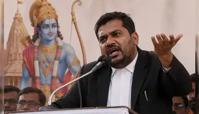 Revered Hindu slogan 'Jai Shri Ram' mocked by Cockroach Janata Party supporter during a protest in Delhi