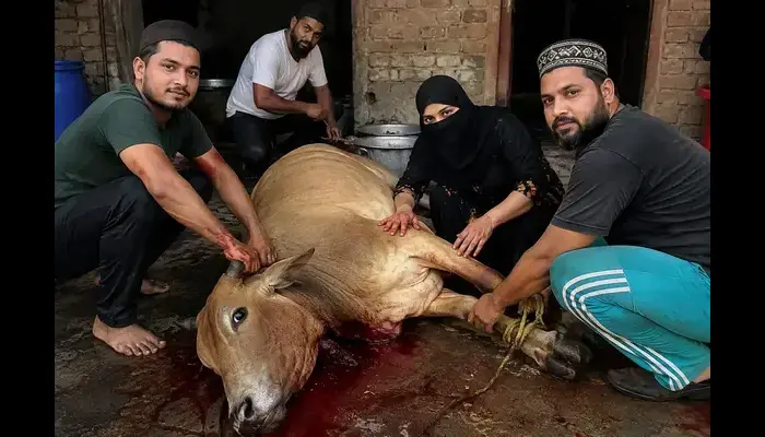 Hindu sentiments targeted as Muslim couple boasts of cooking cow meat, taunt and abuse Hindus in viral video