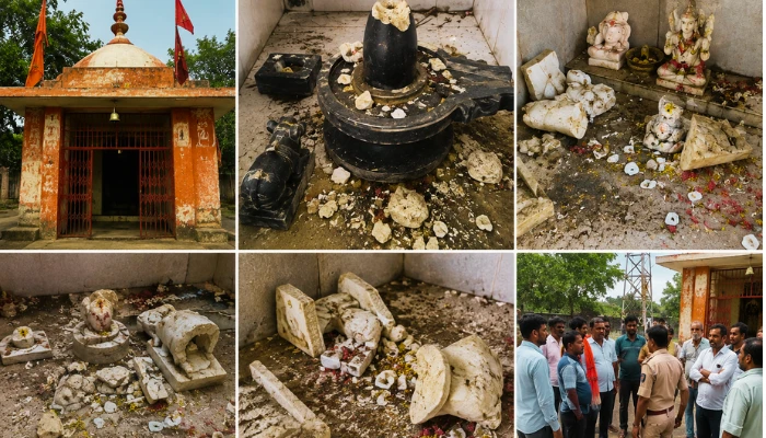 Hindu Temple vandalised, sacred Shivalinga and consecrated Idols desecrated in Rawatbhata, Rajasthan