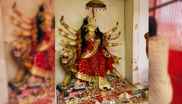 Decades old goddess Durga sacred idol vandalised with iron rod in Basti, Uttar Pradesh