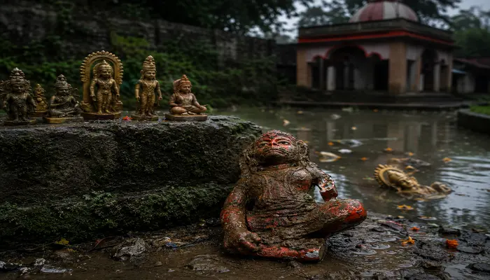 Five Hindu deity idols stolen from Supapali Math and dumped in Ballia canal, Hanuman idol damaged