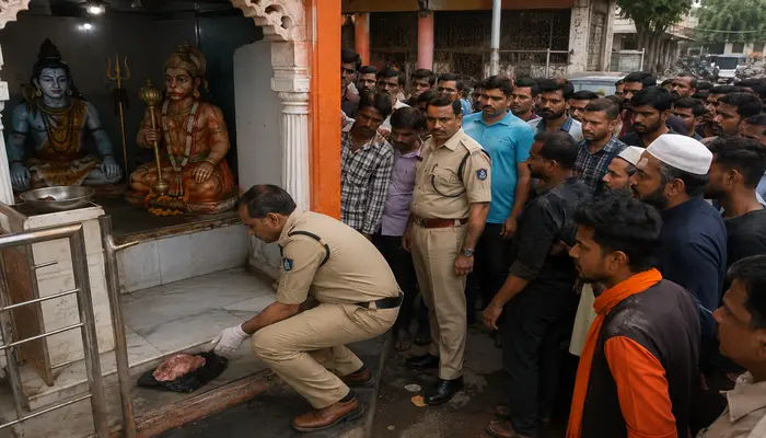 Hindu temples desecrated; Muslim man dumps meat inside Shiva and Hanuman temples in Madhya Pradesh