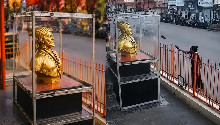 Anti-Hindu hate on display; woman desecrates revered Hindu king’s statue and hurls abusive remarks against him