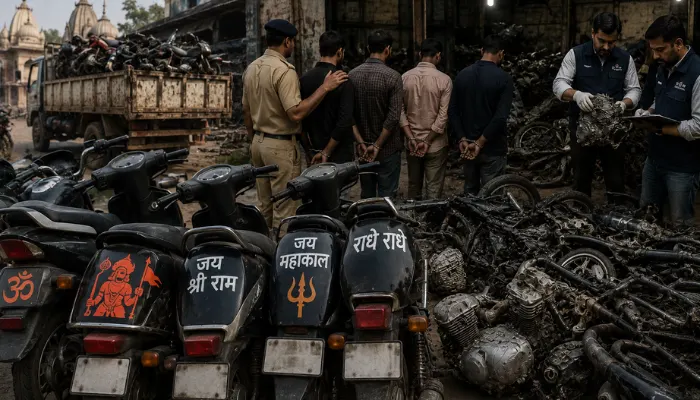 Hindu-owned vehicles bearing religious symbols targeted for theft by Muslim racket in Indore, Madhya Pradesh