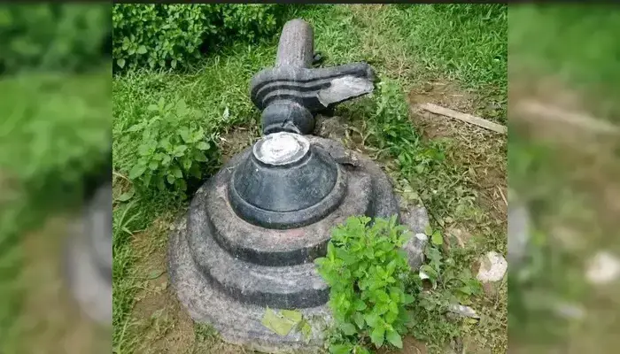 Shivling at Hindu ashram vandalised and desecrated by unknown miscreatns in Narsingdi, Bangladesh