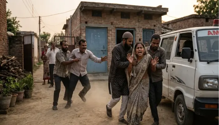 Hindu woman abducted and held captive by Muslim man; pressured to convert to Islam, undergo nikah and eat meat