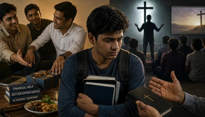 Hindu students pressured to convert to Christianity; lured through friendship, financial help by Christian groups