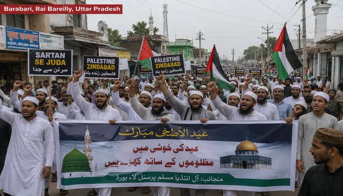 Hindu community targeted with ‘Sar Tan Se Juda’ and pro-Palestine slogans during Eid procession in Raebareli