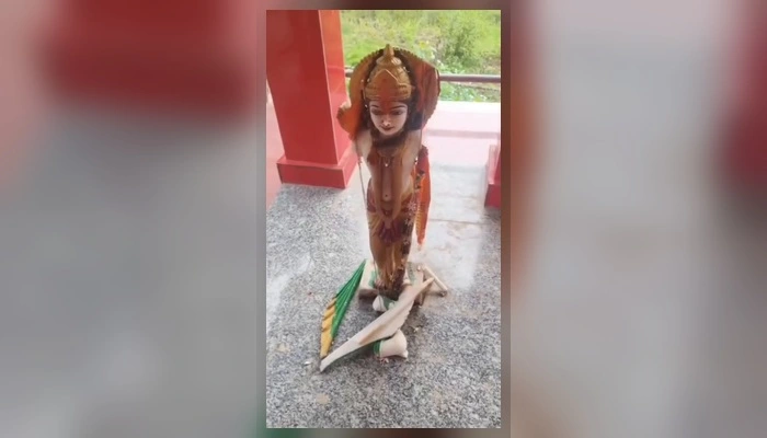 Hindu temple targeted, Lord Ram idol mutilated and desecrated by unknown miscreants in Basti, Uttar Pradesh