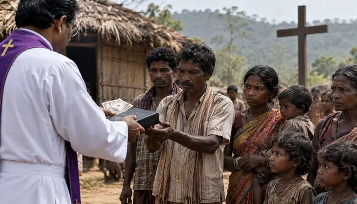 Hindu tribal families forcibly converted to Christianity through various inducements in Palghar, Maharashtra
