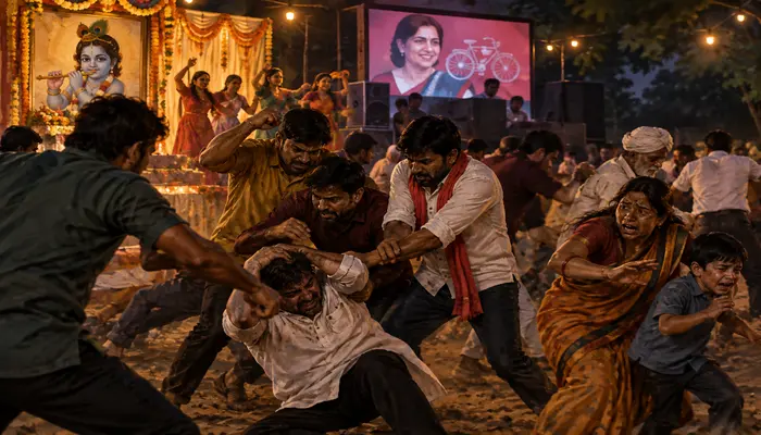 Hindu devotees assaulted and subjected to casteist slurs for requesting Krishna bhajans at Dahi Handi Utsav in Hardoi, Uttar Pradesh