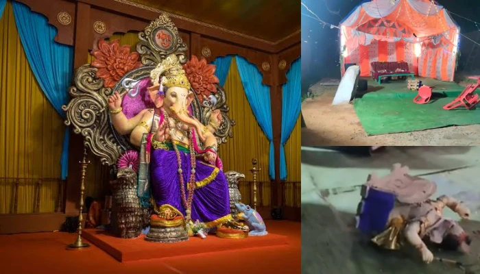 Lord Ganesha idol desecrated and vandalised during Ganesh Chaturthi celebrations in Tikamgarh, Madhya Pradesh