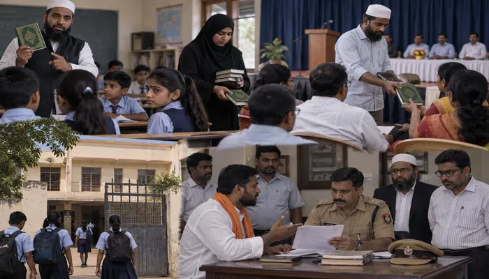 Hindu students subjected to religious discrimination and religious indoctrinated by Muslim school staff