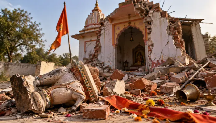Hindu temple vandalised; priest assaulted while performing religious duties in Anupgarh, Rajasthan