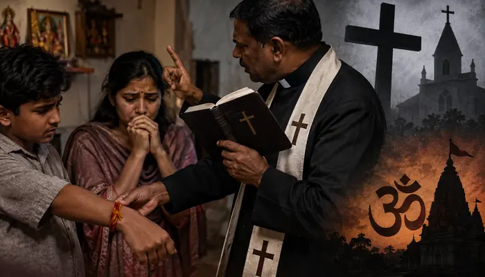 Hindu woman pressured to convert to Christianity on pretext of curing ‘black magic’, her brother pressured to break his kalava by Christian pastor