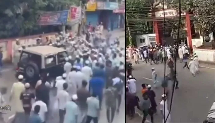 Hindu boy Partha Biswas arrested for 'blasphemy' in Bangladesh, Muslim mob attacks police station, army vehicle after failed lynching attempt