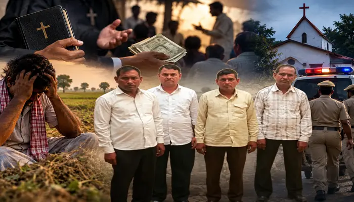 Vulnerable Hindu farmer targeted for Christian conversion through false promises of relief from agricultural losses upon converting in Mirzapur, Uttar Pradesh