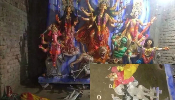 Sacred idol of Goddess Durga vandalised in Netrakona, Bangladesh, just days before Sharadiya Durga Puja festival
