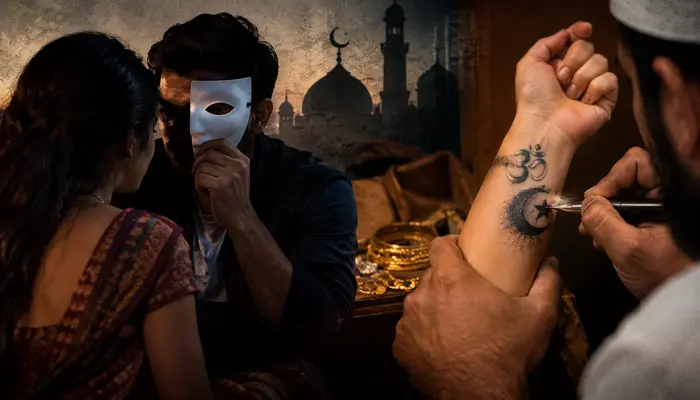 Hindu woman lured by Muslim man posing as Hindu; victim’s ‘Om’ tattoo forcibly defaced and replaced with Islamic symbol