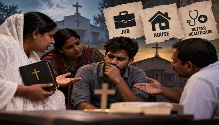 Hindu man pressured to convert to Christianity through promises of jobs, housing and healthcare in Satna, Madhya Pradesh