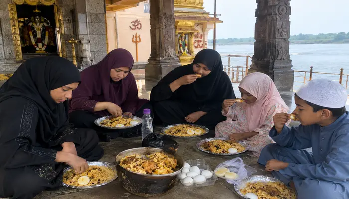 Hindu temple desecrated in Bagalkot, Karnataka, as Muslim women consume non-vegetarian food inside its premises