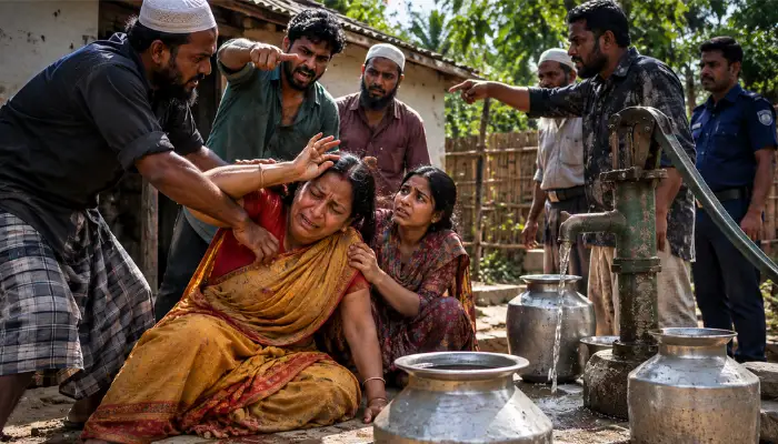 Hindu family assaulted, denied access to drinking water and later implicated in drug-smuggling case in Joypurhat, Bangladesh