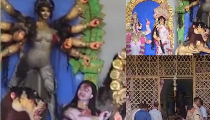 Durga Puja pandal targeted and looted, idol of Goddess Durga set on fire in Golaghat, Assam