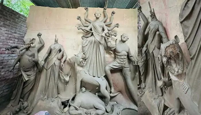 Hindu idols desecrated at century-old Hindu temple just ahead of Durga Puja in Kushtia, Bangladesh