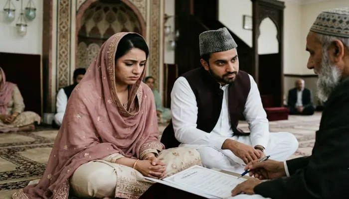 Hindu woman forced to convert to Islam and enter nikah by Muslim man posing as Hindu; sexually assaulted and physically abused by her in-laws