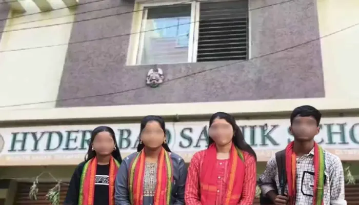 Hindu students barred from attending special classes at Hyderabad school for wearing Durga Mata malas and religious attire