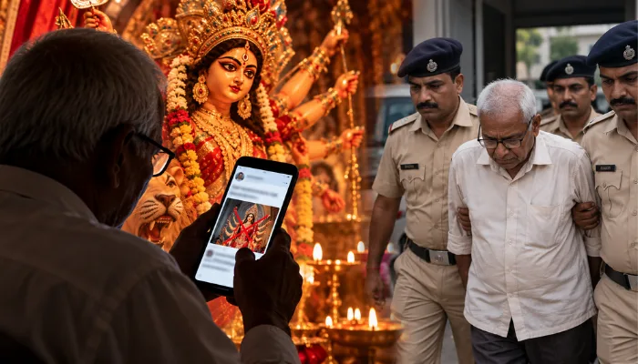 Goddess Durga and Durga Puja targeted through derogatory social media posts in Sitamarhi, Bihar