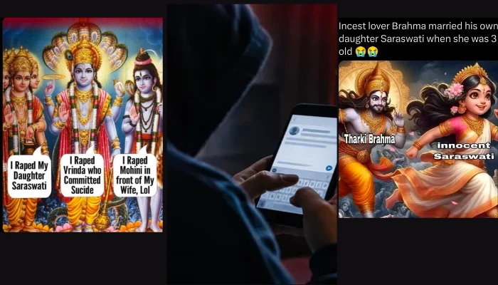 Hindu deities denigrated as Muslim man portrays them as perverts, rapists and paedophiles on social media, distorts sacred Hindu scriptures