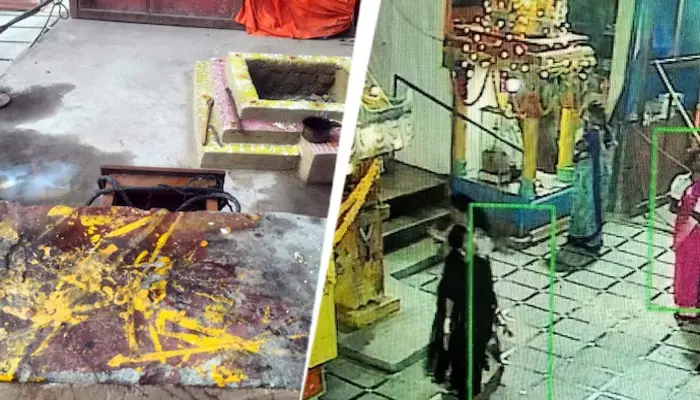 Goddess Durga temple defiled during Navratri; eggs hurled at temple premises by unknown miscreants in Hyderabad, Telangana