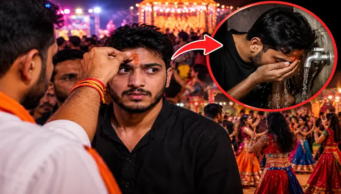 Sacred Hindu space violated as Muslim youth poses as Hindu and wears tilak to enter garba event in Palghar, Maharashtra