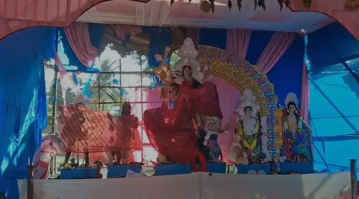 Sacred Durga pandal set ablaze, idols of Goddess Durga, Lakshmi and Lord Ganesha desecrated amid Navratri in Morigaon, Assam