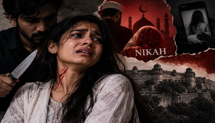 Hindu girl pressured to convert to Islam and undergo nikah; blackmailed, assaulted and stabbed by Muslim man and his family