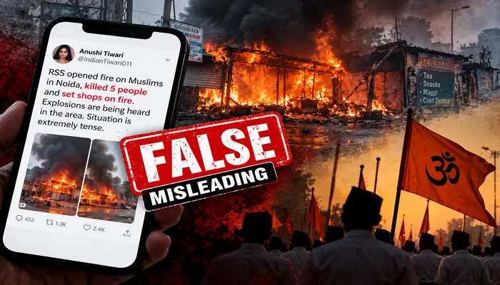 Hindu organisation targeted with fake news falsely accusing it of killing Muslims and inciting communal violence in Noida