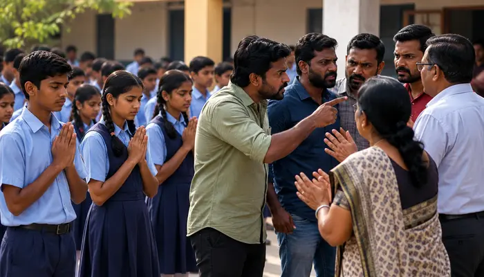 Hindu students barred from reciting morning praying as it invoked names of Hindu deities, teachers threatened with false case for opposing
